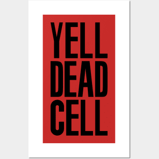 Yell Dead Cell (Metal Gear Solid 2 Black) Posters and Art